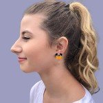 Pumpkin Ear Style Mouse Earrings - Set of 2