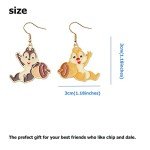Chip ‘n’ Dale Squirrel Earrings for Disney Fans