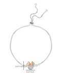 Minnie Mouse Glittery Silver Bracelet with Crystals