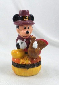 Mickey Mouse Thanksgiving Porcelain Trinket Box