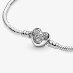 Disney Mickey Mouse Heart Clasp Bracelet - 925 Silver
