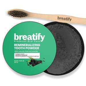 Breatify Whitening Tooth Powder for Enamel Repair