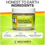 Uncle Harry's Peppermint Remineralizing Toothpaste, Vegan