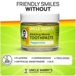 Uncle Harry's Peppermint Remineralizing Toothpaste, Vegan