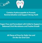 Sugar-Free Hydroxyapatite Mint Chewing Gum - 60 Pieces