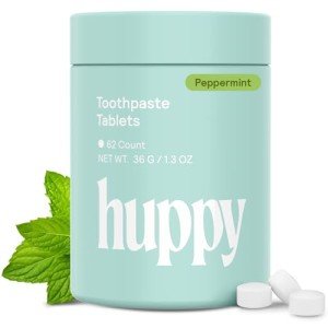 HUPPY Remineralizing Hydroxyapatite Toothpaste Tablets - 62 Count