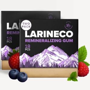 Larineco Sugar-Free Cinnamon Remineralizing Gum - 18 Pieces