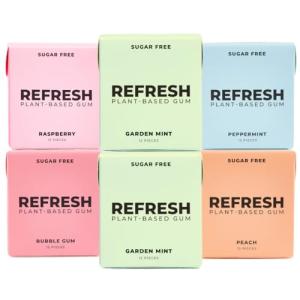 Xylitol Refresh Gum Variety Pack - 12 Pcs