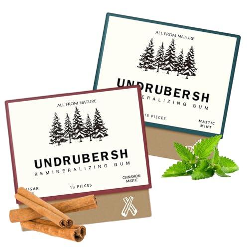 Organic Sugar-Free Remineralizing Chewing Gum, Mint & Cinnamon