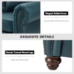 Classic Turquoise 3-Seater Leather Sofa - Stylish Comfort