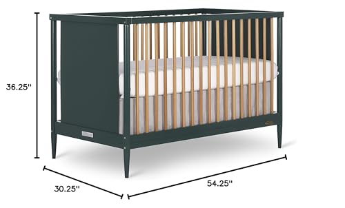 Modern 4-in-1 Clover Island Crib in Olive Green