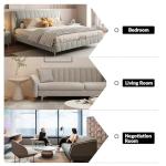 Classic Turquoise 3-Seater Leather Sofa - Stylish Comfort