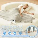 Cozelegti 71" Beige Folding Couch Sofa Bed