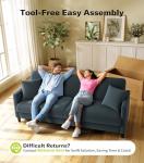 Welzona 83" Comfy Teddy Sofa for Living Room