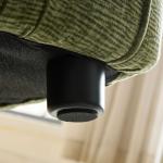 92" Curved Green Modular Sectional Sofa for Living Room