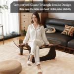 Mid Century Modern Glass Top Coffee Table