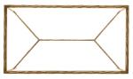 Couture Jessa Brass and Glass Rectangle Coffee Table