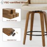 Set of 2 Mid-Century Swivel Bar Stools