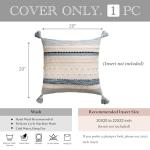 Coastal Blue Boho Decorative Throw Pillow Cover