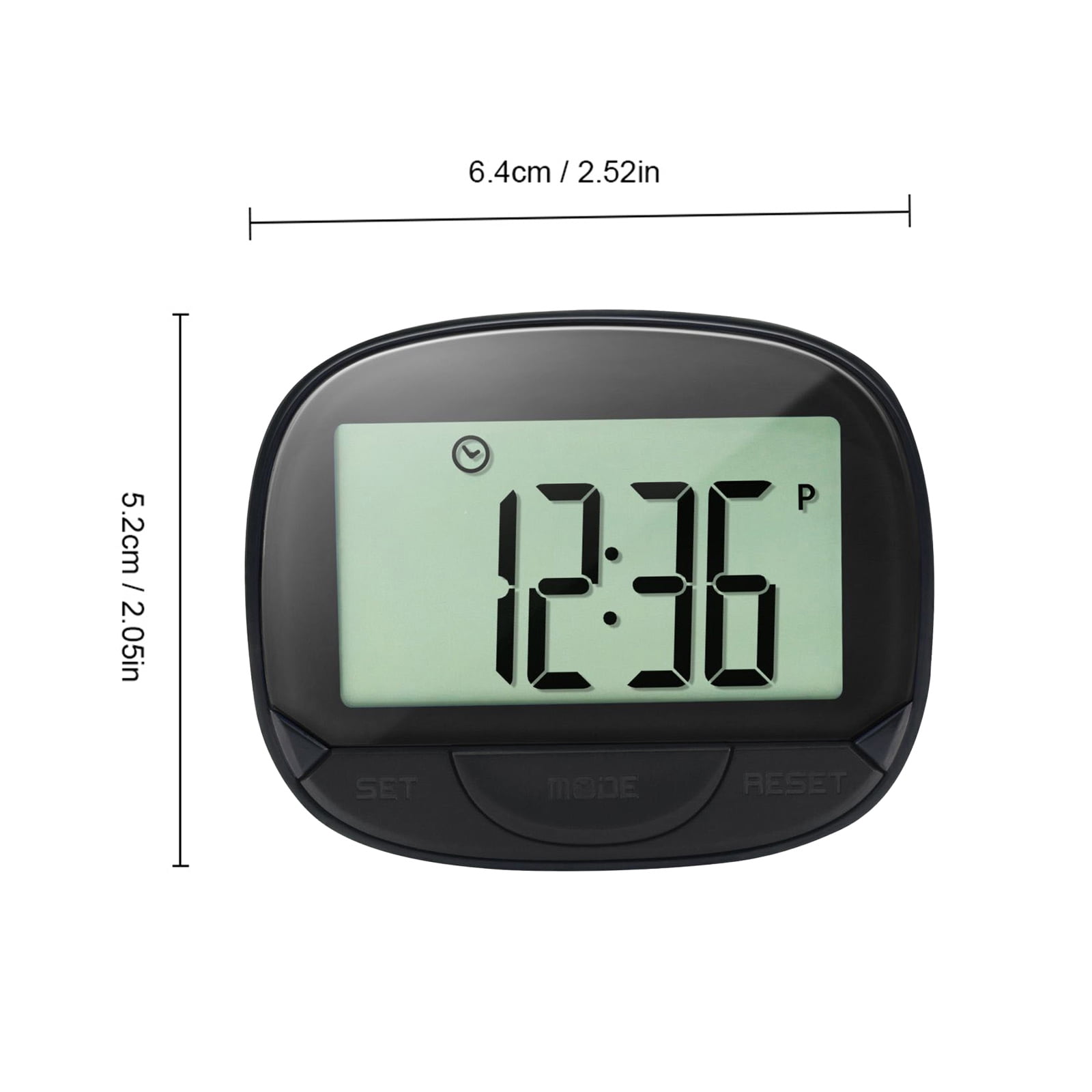 3D Clip-On Step Counter & Fitness Monitor