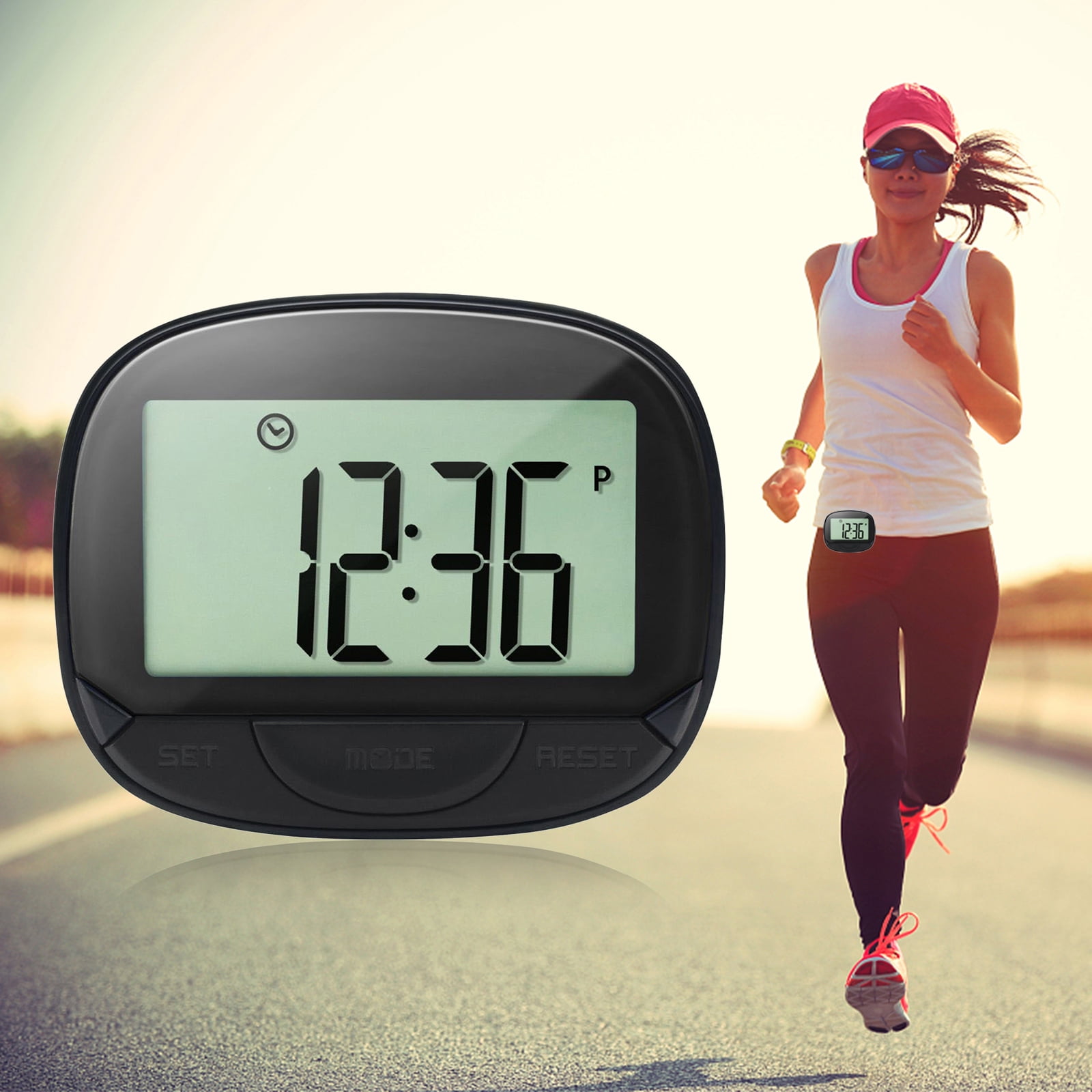 3D Clip-On Step Counter & Fitness Monitor