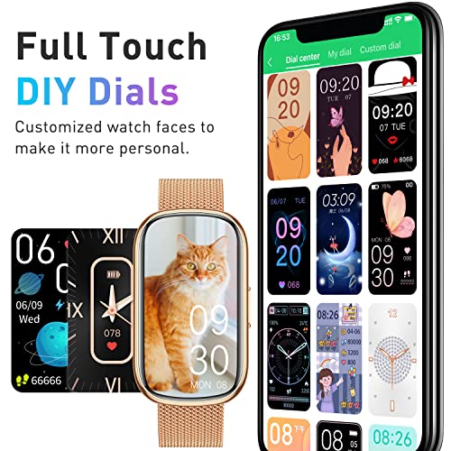 KALINCO Slim Fitness Tracker Smart Watch with Sensors