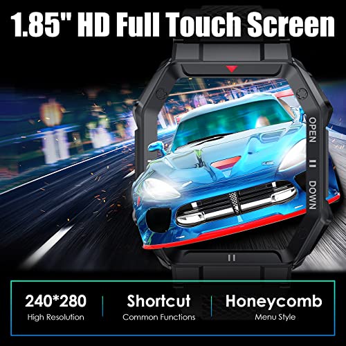Military Smartwatch with Call & Fitness Tracker