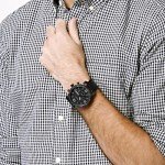 Fossil Men's Nate Quartz Chronograph Watch - Black