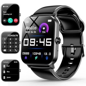 1.85" Smartwatch with Fitness Tracker & Heart Monitor