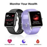 Smartwatch Fitness Tracker with Heart Rate Monitor