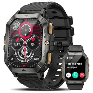 Men's Military Smart Watch with Fitness Tracker