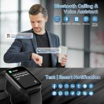 Jacoosa 1.85" HD Smart Watch for Fitness and Calls