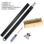 Brass Bristle Pizza Oven Brush with Scraper