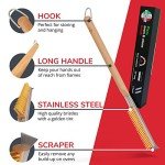 26” Pizza Oven Brush with Stone Scraper