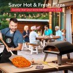 26” Pizza Oven Brush with Stone Scraper