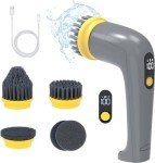Electric Spin Scrubber with 4 Brush Heads