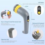 Electric Spin Scrubber with 4 Brush Heads