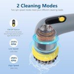 Electric Spin Scrubber with 4 Brush Heads