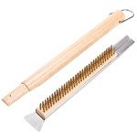 21-Inch Pizza Oven Brush with Scraper