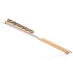 21-Inch Pizza Oven Brush with Scraper