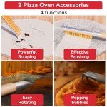 Pizza Oven Toolkit: Brush, Scraper, Fork & Popper