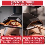 Pizza Oven Toolkit: Brush, Scraper, Fork & Popper
