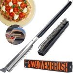 26'' Pizza Oven Brush with Stone Scraper
