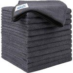 12-Pack Ultra Absorbent Microfiber Cleaning Cloths