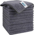 Microfiber Cleaning Cloths - 12 Pack, Lint Free