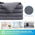 Microfiber Cleaning Cloths - 12 Pack, Lint Free