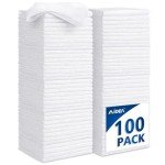 AIDEA 100PK Lint-Free Microfiber Cleaning Cloths