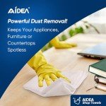 AIDEA 100PK Lint-Free Microfiber Cleaning Cloths