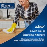 AIDEA 100PK Lint-Free Microfiber Cleaning Cloths