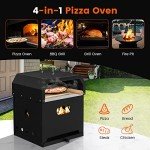 4-in-1 Outdoor Pizza Oven with Convenient Handle